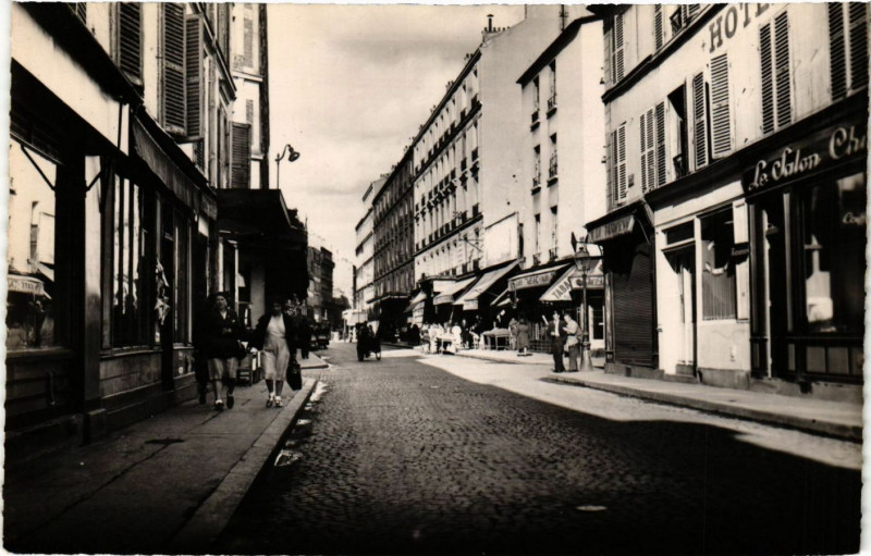 Carte postale ancienne Rue de Neuilly à Clichy
