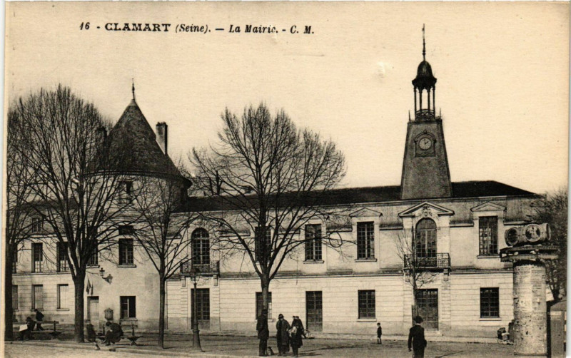 Carte postale ancienne La Mairie à Clamart