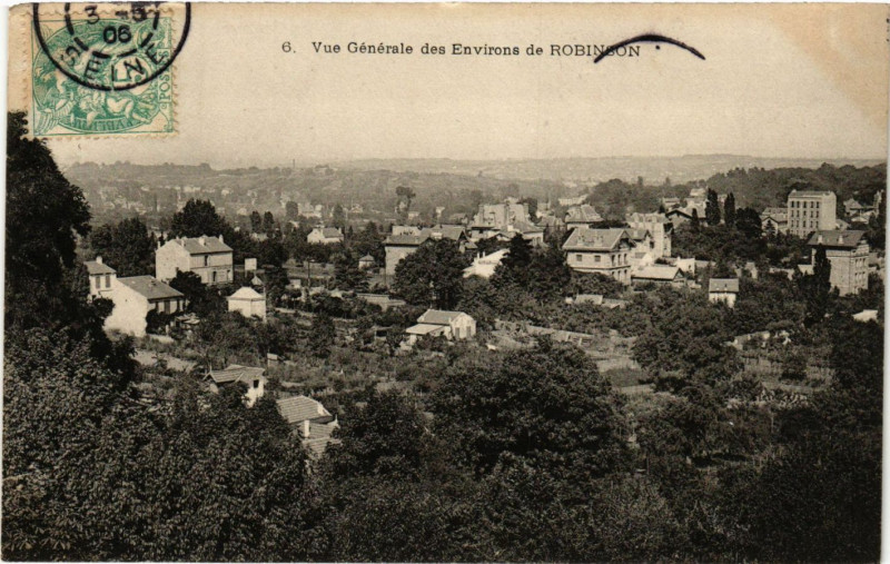 Carte postale ancienne Vue generale des Environs de Robinson