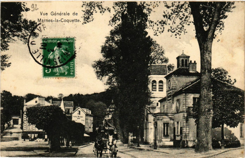 Carte postale ancienne Vue generale de Marnes-la-Coquette à Marnes-la-Coquette