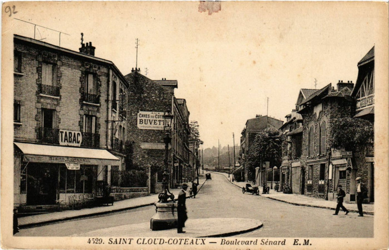 Carte postale ancienne Saint-Cloud-Coteaux - Boulevard Senard à Saint-Cloud