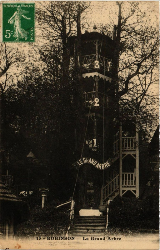 Carte postale ancienne Robinson - Le Grand Arbre