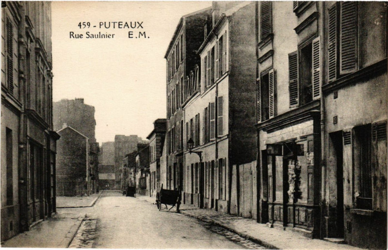 Carte postale ancienne Pateaux - Rue Saulnier