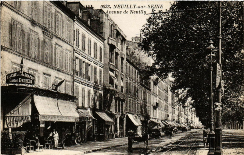 Carte postale ancienne Neuilly-sur-Seine - Avenue de Neuilly à Neuilly-sur-Seine