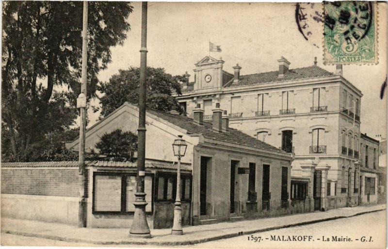 Carte postale ancienne Malakoff - La Mairie à Malakoff