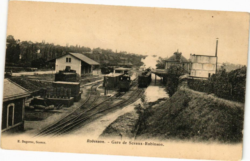 Carte postale ancienne Robinson - Gare de Sceaux-robinson à Sceaux