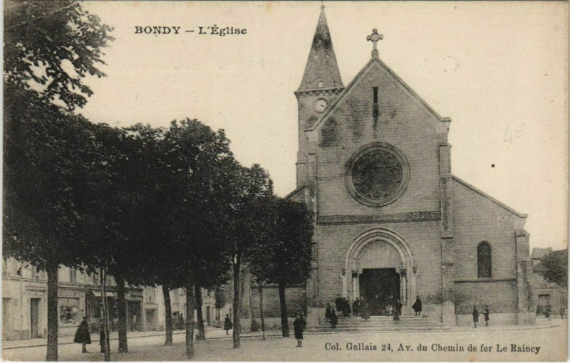 Carte postale ancienne Bondy L'Eglise à Bondy