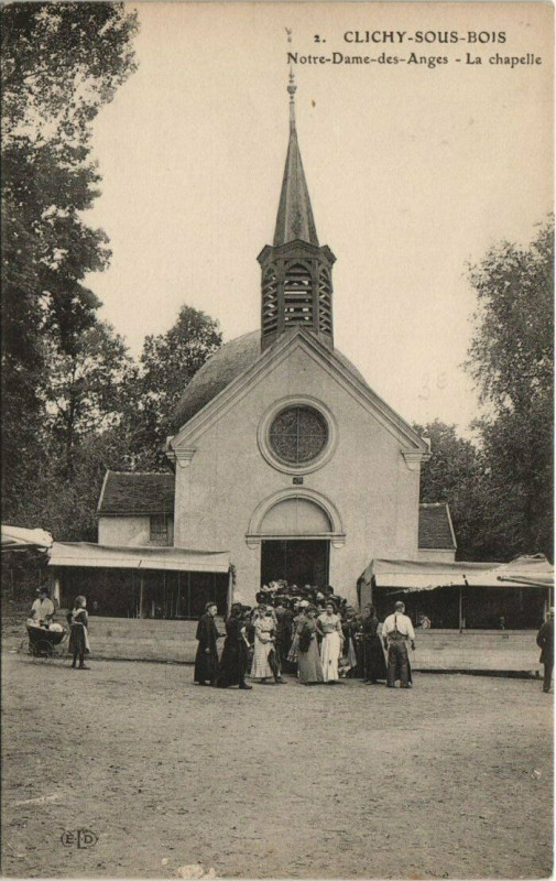 Carte postale ancienne Clichy-sous-Bois Notre-Dame des-Anges à Clichy-sous-Bois