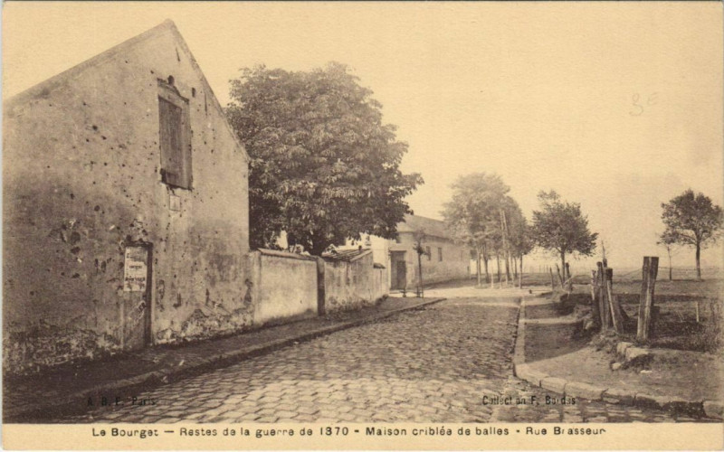 Carte postale ancienne Le Bourget Restes de la guerre au Bourget
