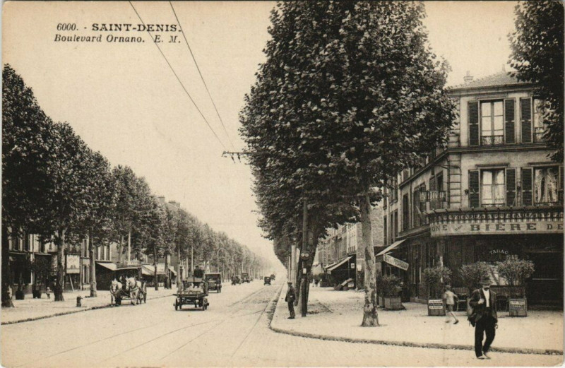 Carte postale ancienne Saint-Denis - Boulevard Ornano à Saint-Denis