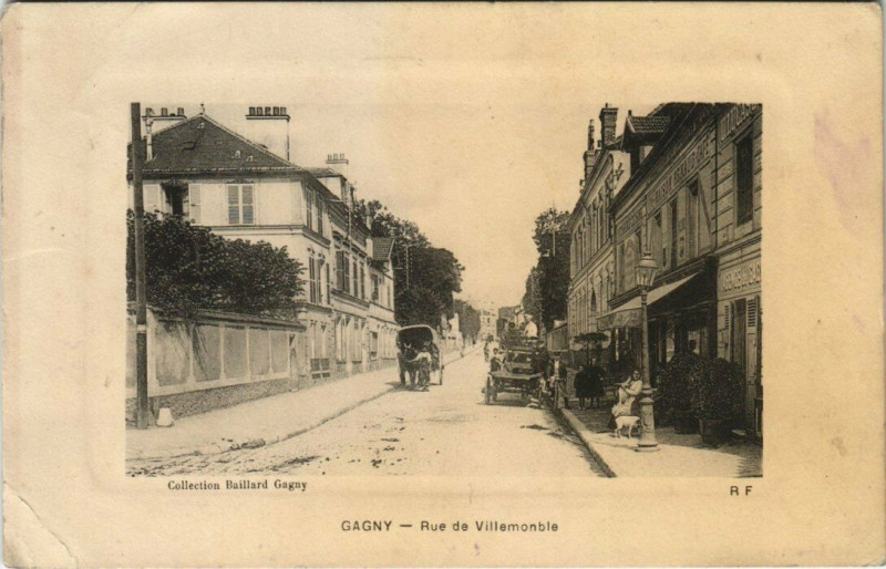 Carte postale ancienne Gagny - Rue de Villemomble à Gagny