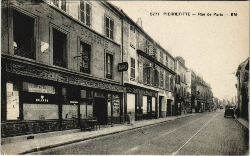 Carte postale ancienne Pierrefitte - Rue de Paris