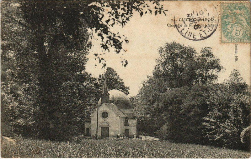Carte postale ancienne Clichy-sous-Bois - Chapelle de N. Dudes Anges à Clichy-sous-Bois