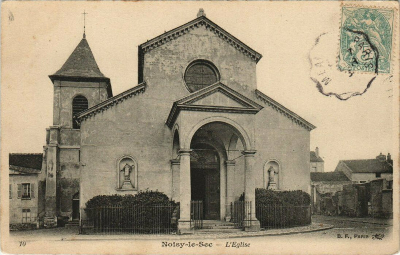 Carte postale ancienne Noisy-le-Sec - L'Eglise à Noisy-le-Sec