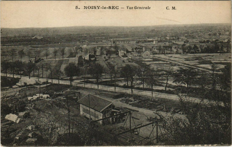 Carte postale ancienne Noisy-le-Sec - Vue generale à Noisy-le-Sec