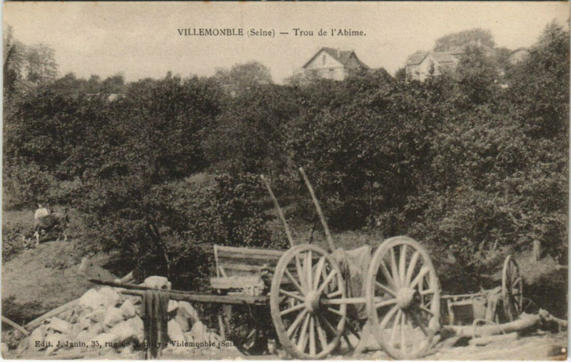 Carte postale ancienne Vilelmonble - Trou de l'Abime