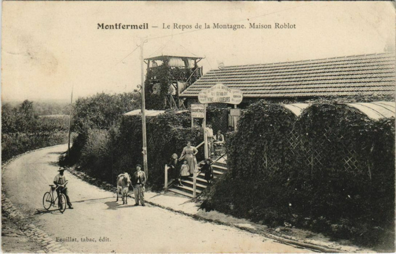Carte postale ancienne Montfermeil - Le Repos de la Montagne, Maison Roblot à Montfermeil