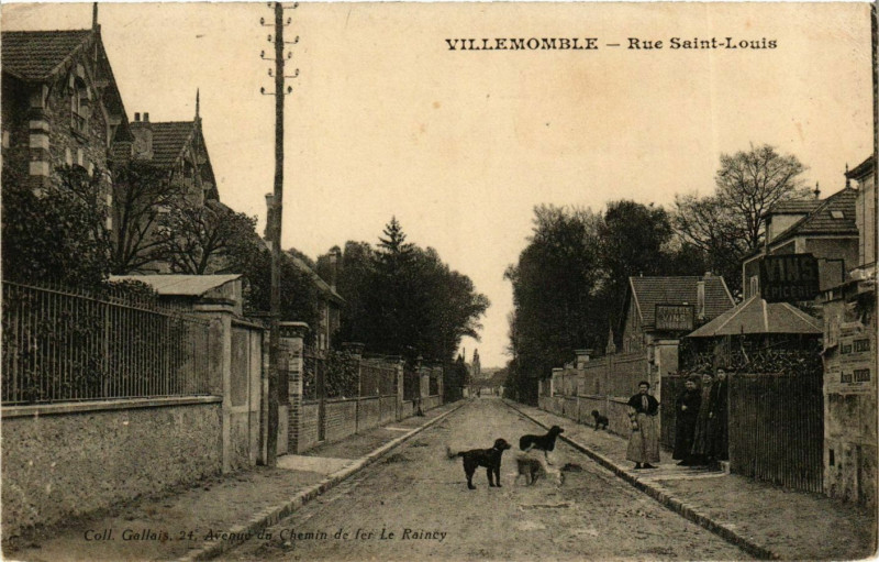 Carte postale ancienne Villemomble Rue St-Louis à Villemomble