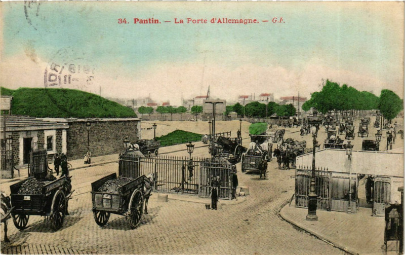 Carte postale ancienne Pantin Porte d'Allemagne à Pantin