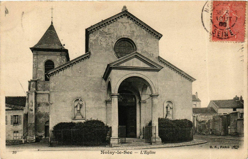 Carte postale ancienne Noisy-le-Sec Eglise à Noisy-le-Sec