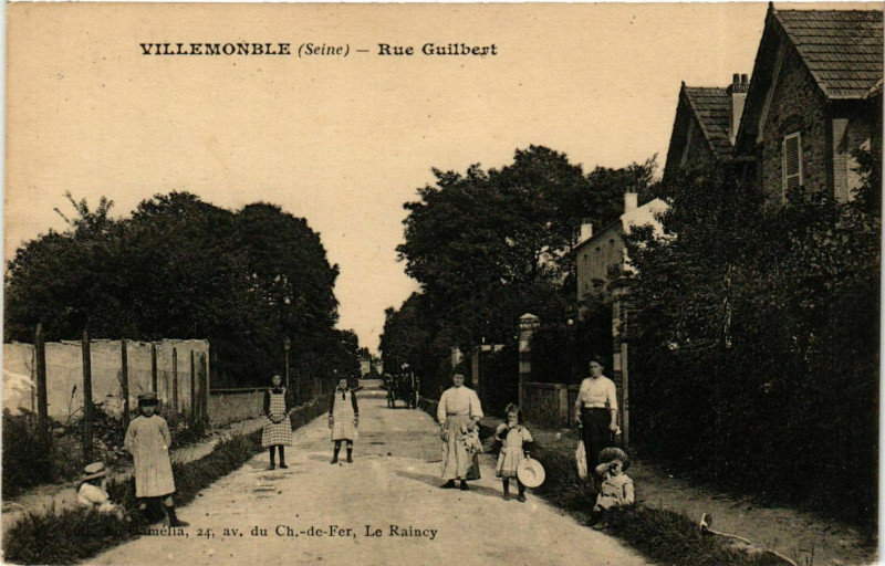 Carte postale ancienne Villemomble Rue Guilbert à Villemomble