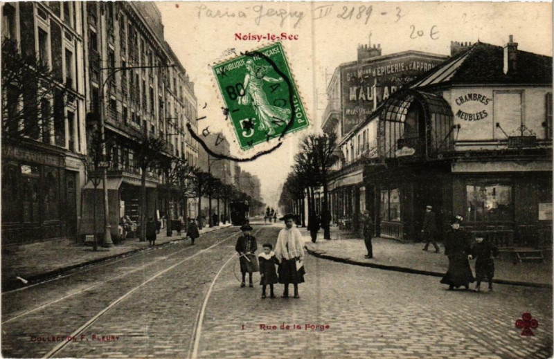 Carte postale ancienne Noisy-le-Sec Rue de la Forge à Noisy-le-Sec