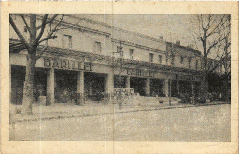 Carte postale ancienne Pantin Avenue du Cimetier Ets Barillet publicite à Pantin