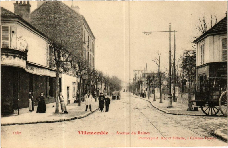 Carte postale ancienne Villemomble Avenue du Raincy à Villemomble
