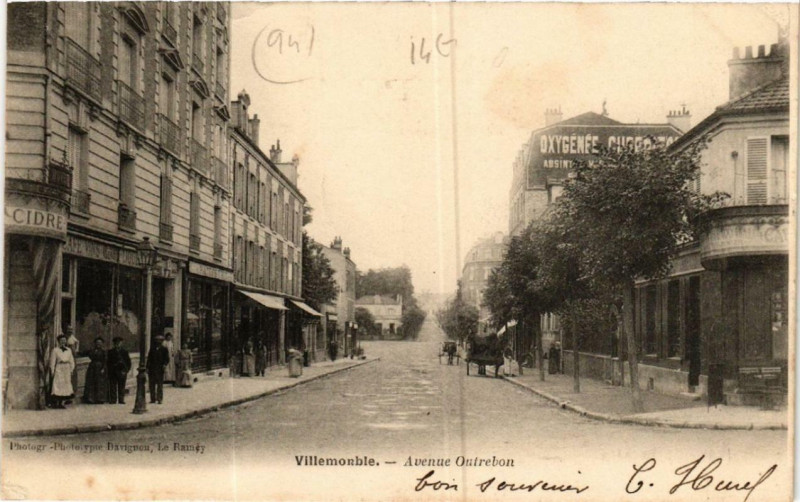 Carte postale ancienne Villemomble Avenue Outrebon à Villemomble