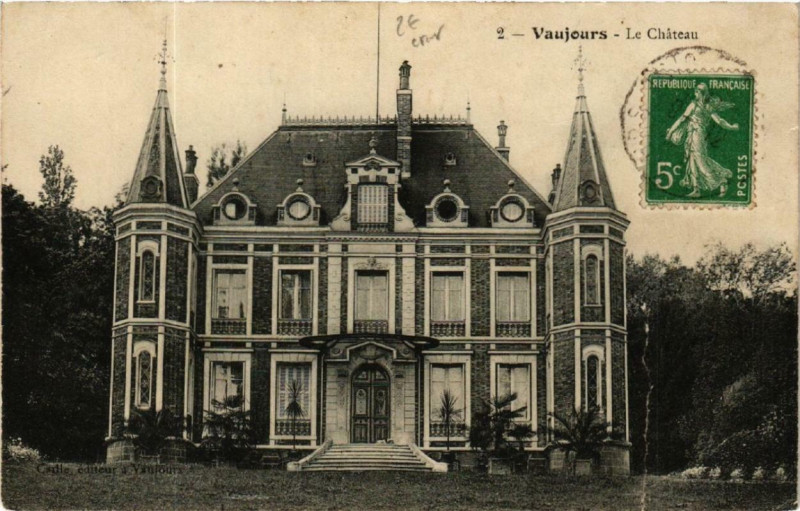 Carte postale ancienne Vaujours Le Chateau à Vaujours