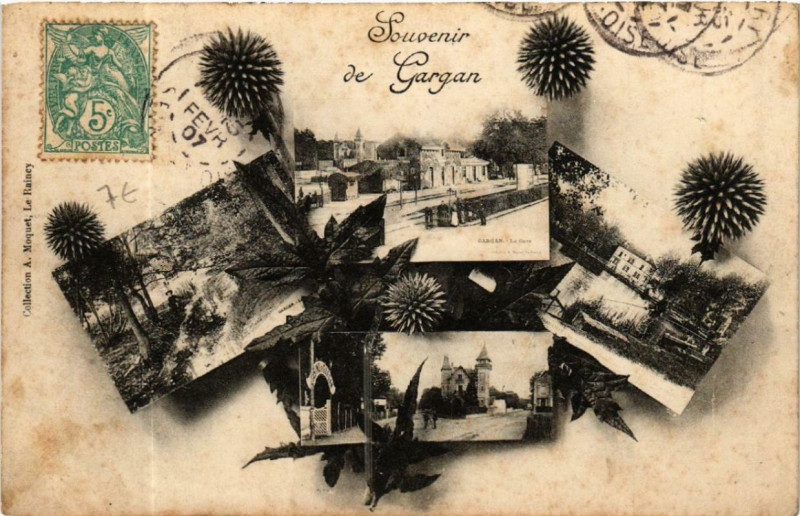 Carte postale ancienne Souvenir de Gargan