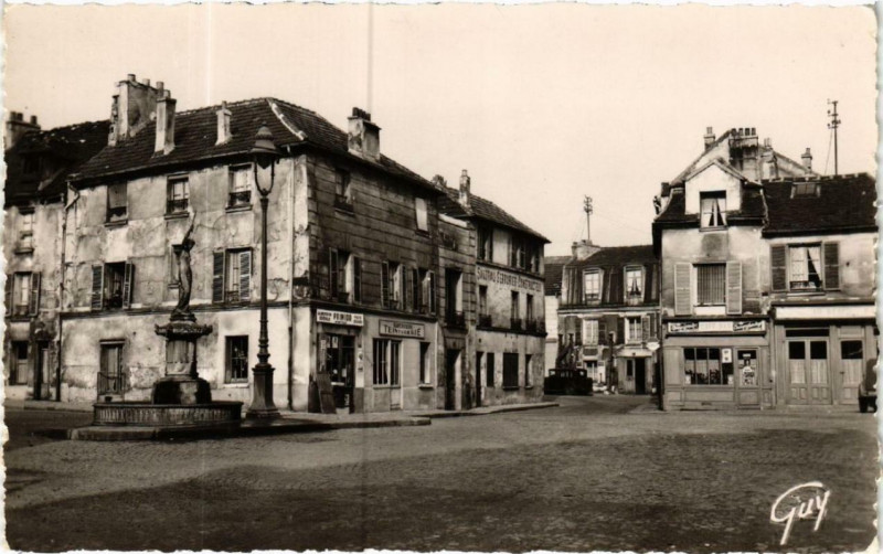 Carte postale ancienne La Place d'Armes à Saint-Ouen-sur-Seine