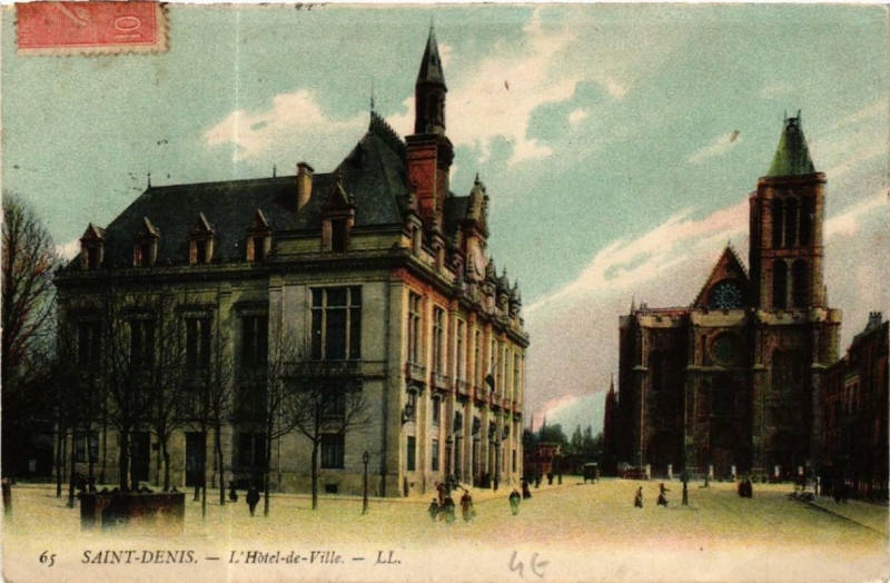 Carte postale ancienne Saint-Denis L'Hotel de Ville à Saint-Denis