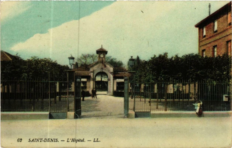 Carte postale ancienne Saint-Denis L'Hopital à Saint-Denis