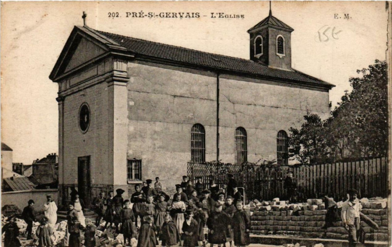 Carte postale ancienne Pre-Saint-Gervais L'Eglise
