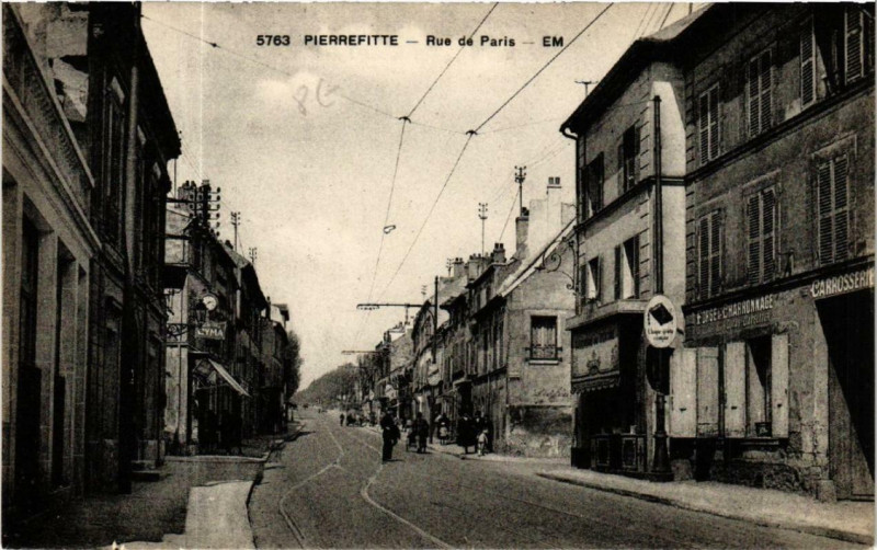 Carte postale ancienne Pierrefitte Rue de Paris