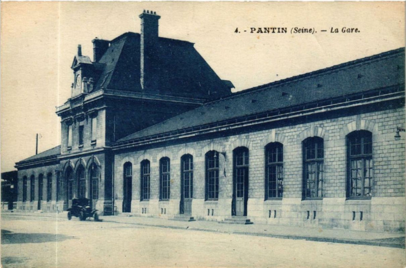 Carte postale ancienne Pantin La Gare à Pantin