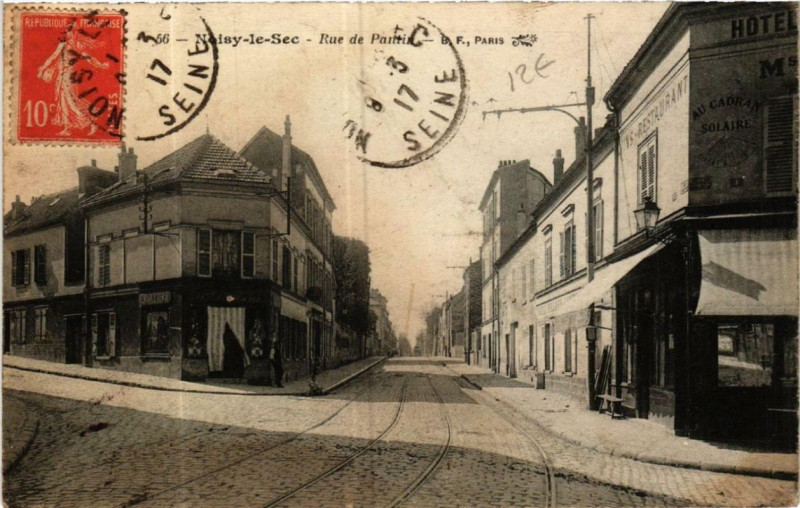 Carte postale ancienne Noisy-le-Sec Rue de Pantin à Noisy-le-Sec