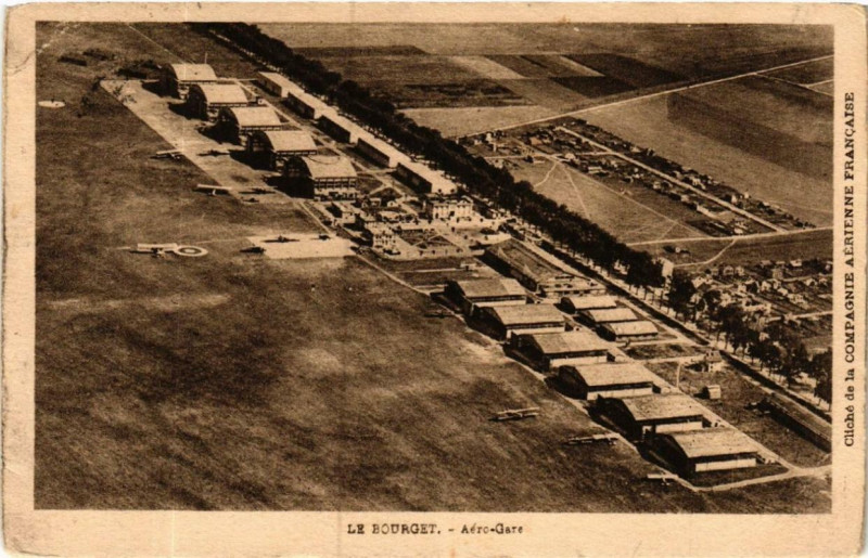 Carte postale ancienne Le Bourget Aero-Gare au Bourget
