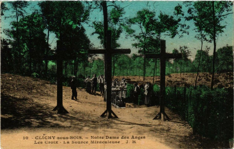 Carte postale ancienne Clichy-sous-Bois Notre-Dame des Anges Les Croix à Clichy-sous-Bois