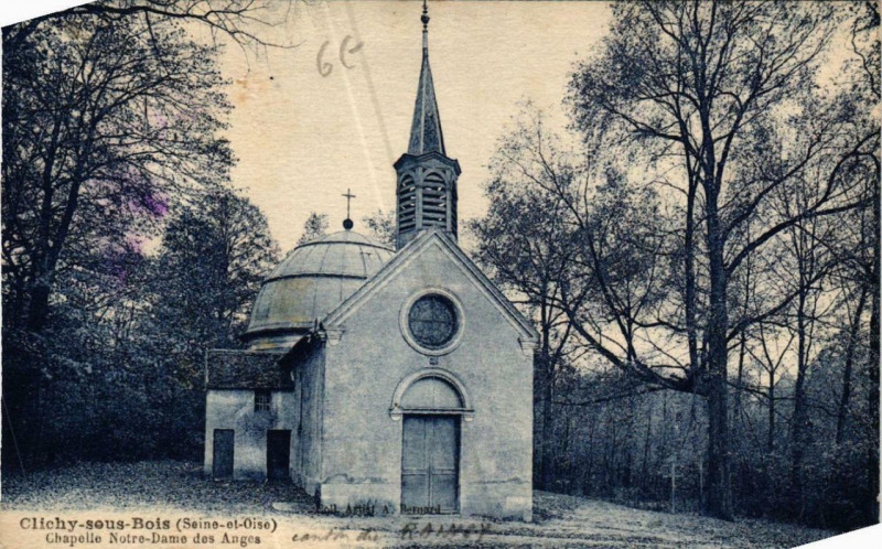 Carte postale ancienne Clichy-sous-Bois Chapelle N.-D. des Anges à Clichy-sous-Bois