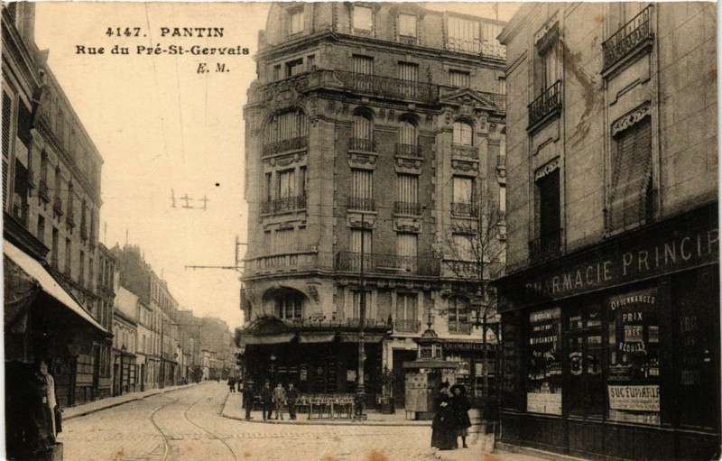 Carte postale ancienne Pantin Reu du Pre-St-Gervais. à Pantin