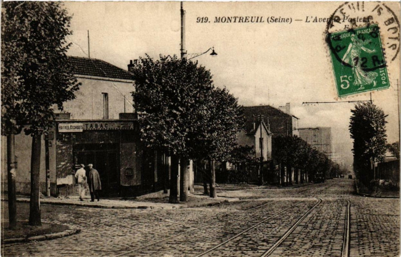 Carte postale ancienne Montreuil L'Avenue Pasteur. à Montreuil