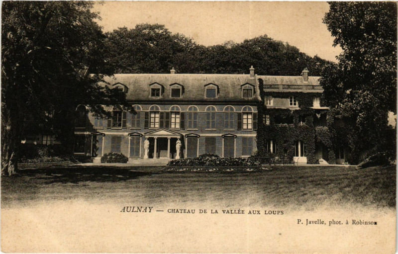 Carte postale ancienne Aulnay -Chateau de la Vallée aux Loups