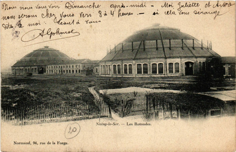 Carte postale ancienne Noisy-le-Sec - Les Rotondes à Noisy-le-Sec