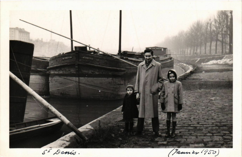 Carte postale ancienne Saint- Denis -Janvier 1950 à Saint-Denis