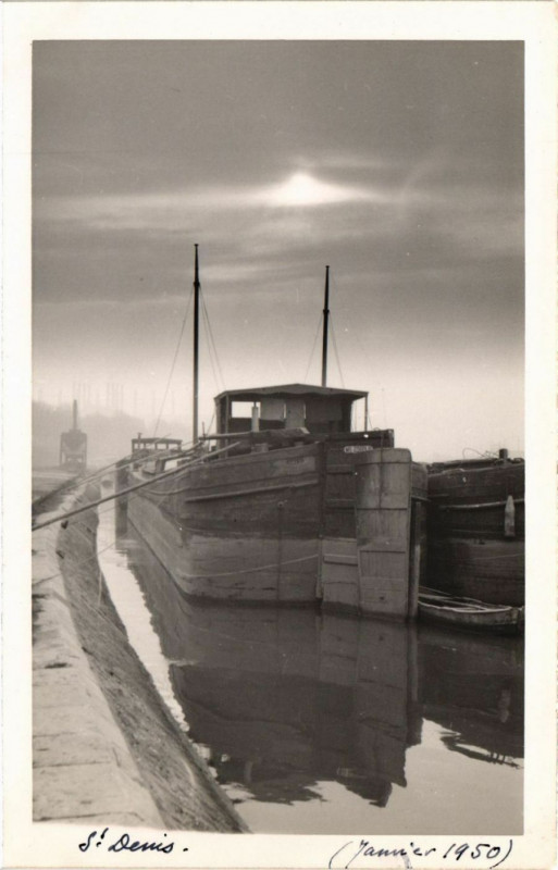 Carte postale ancienne Saint-Denis - Janvier 1950 à Saint-Denis