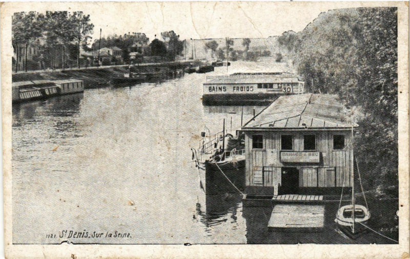 Carte postale ancienne Saint-Denis sur la Seine à Saint-Denis