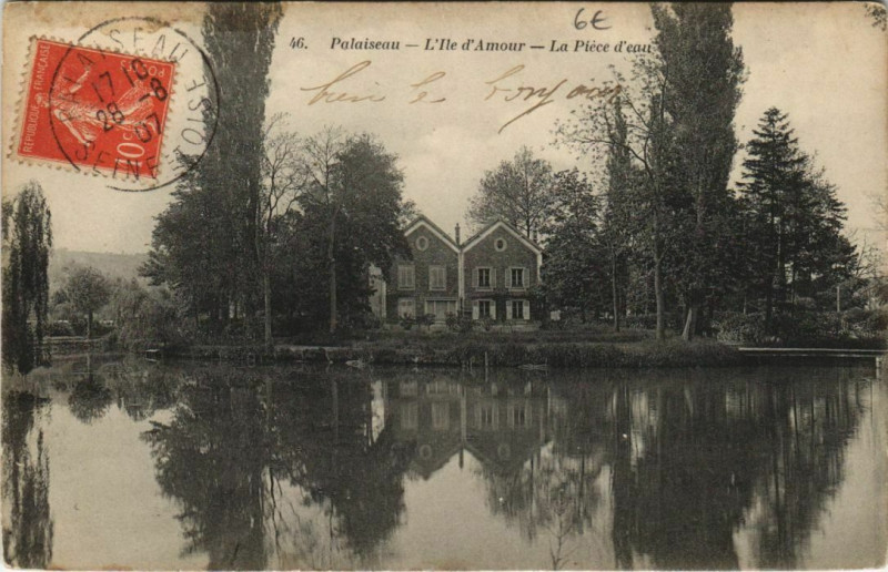 Carte postale ancienne Palaiseau L'Ile d'Amour à Palaiseau