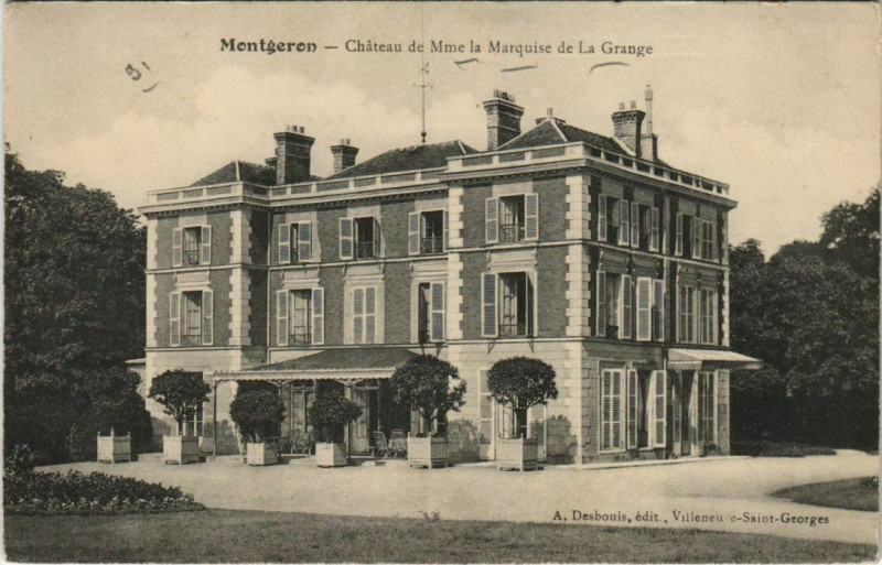 Carte postale ancienne Montgeron Chateau de Mme la Marisque à Montgeron